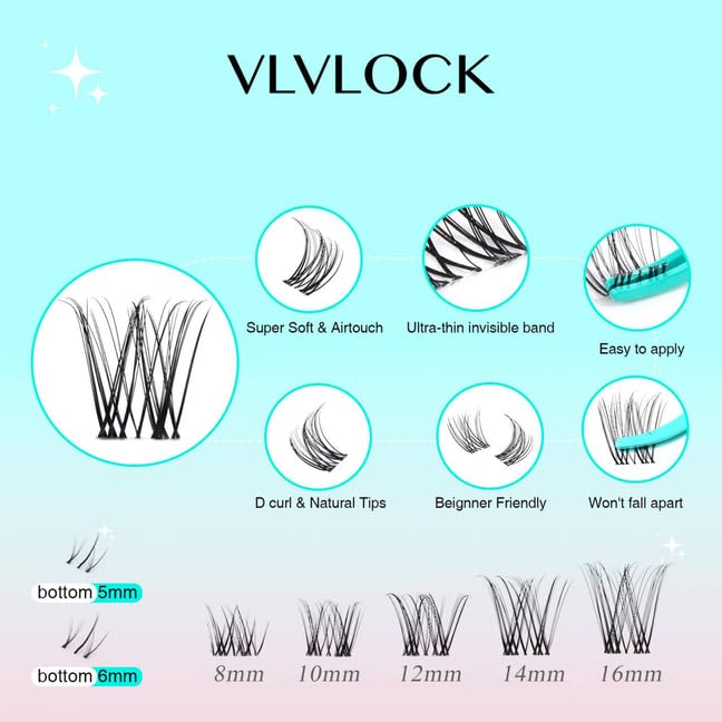 VLVLOCK Ivy Kit lash-bond-seal 2in1 for a longer hold and smoother finish.
