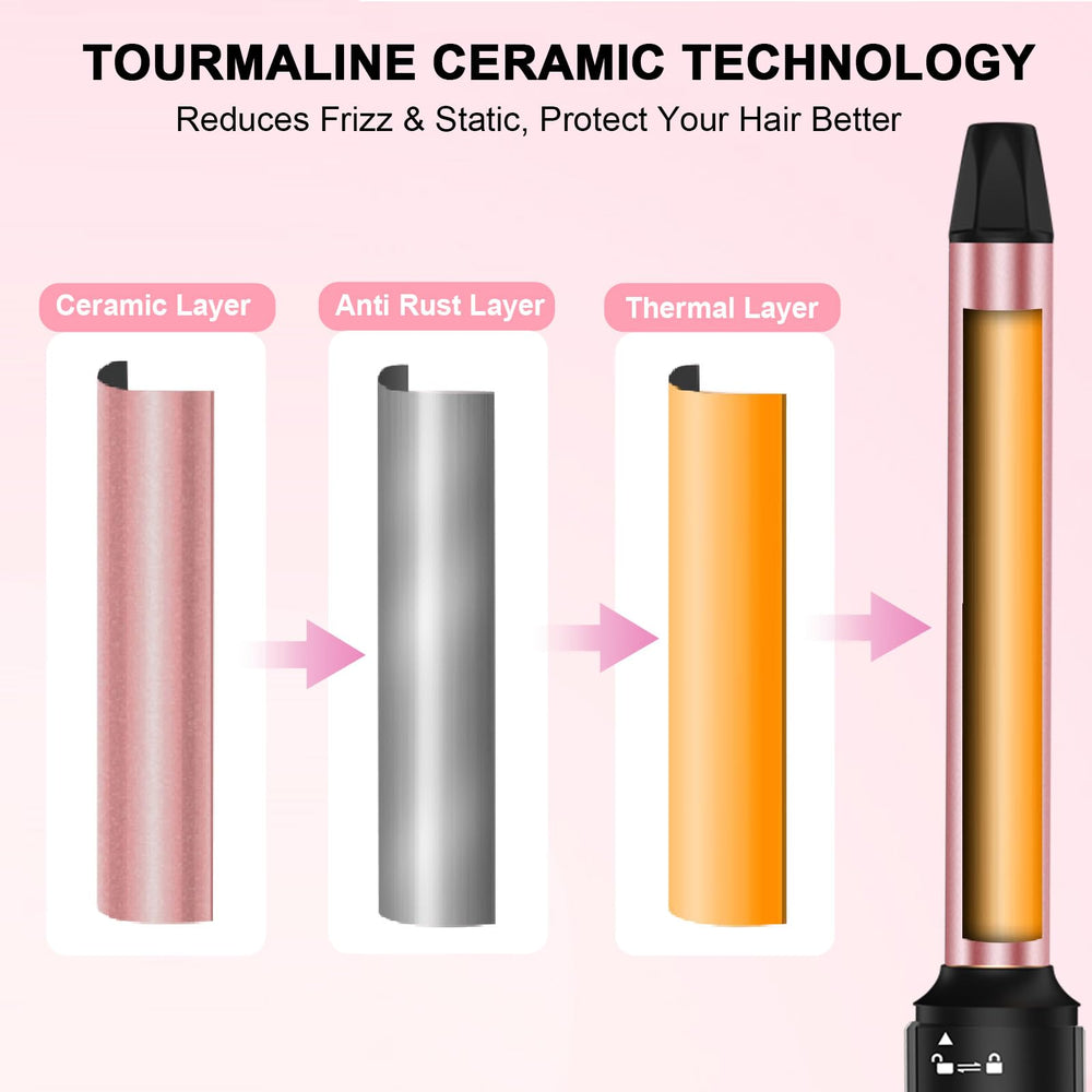 Vnina curling iron 360-degree swivel cable for tangle-free movement during styling