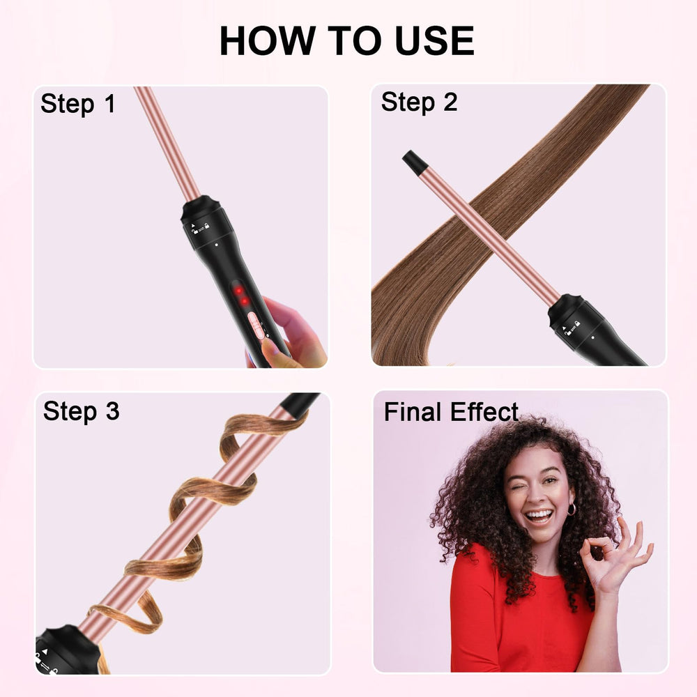 Vnina professional 1/2-inch curling iron dual voltage for travel styling worldwide.