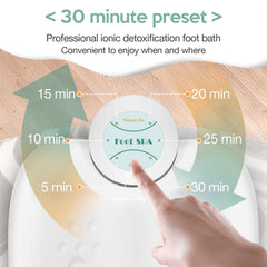 VnioLife 30-minute auto program activated for convenient foot cleansing