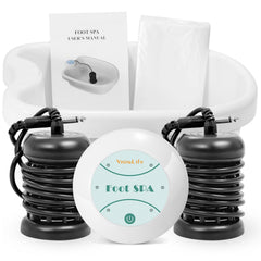 VnioLife Ionic Foot Bath setup with basin and accessories for home detox routine