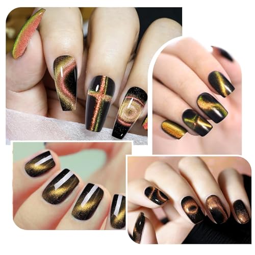 Vnjaoi Cat Eye Magnet compact storage for portable nail art.