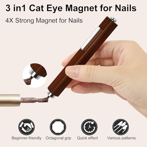 Vnjaoi Cat Eye Magnet heads close-up showing magnetic tips for precise patterns.