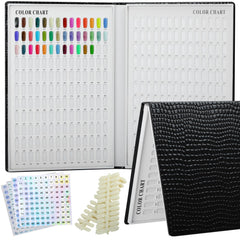 vnjaoi professional 308-nail-colors-chart black cover enhances durable salon display and organization.
