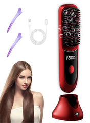 Nvnvske Go Brush Pro battery charge indicator for long travel styling.