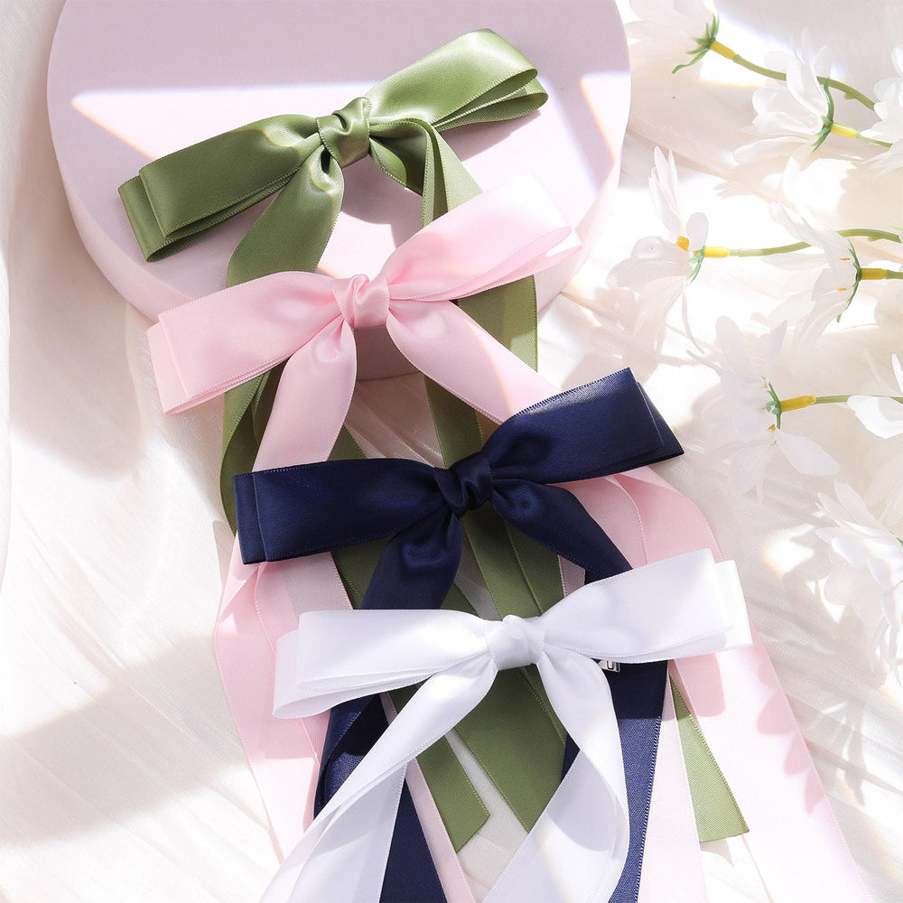 VOBOBE girls wear-ready satin bows compatible with various outfits