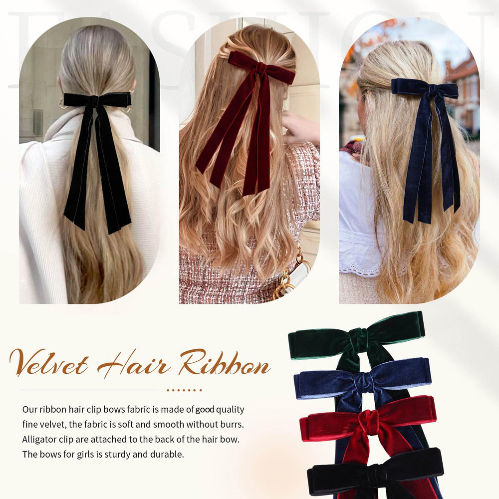 VOBOBE black tassel clip showcases long-tail detail for chic updos.
