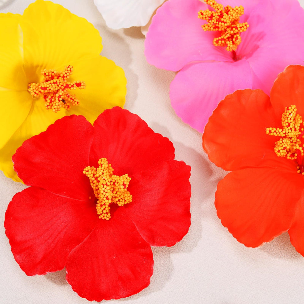 VOBOBE flower clip on hair demonstrates secure alligator grip with delightful flourish.
