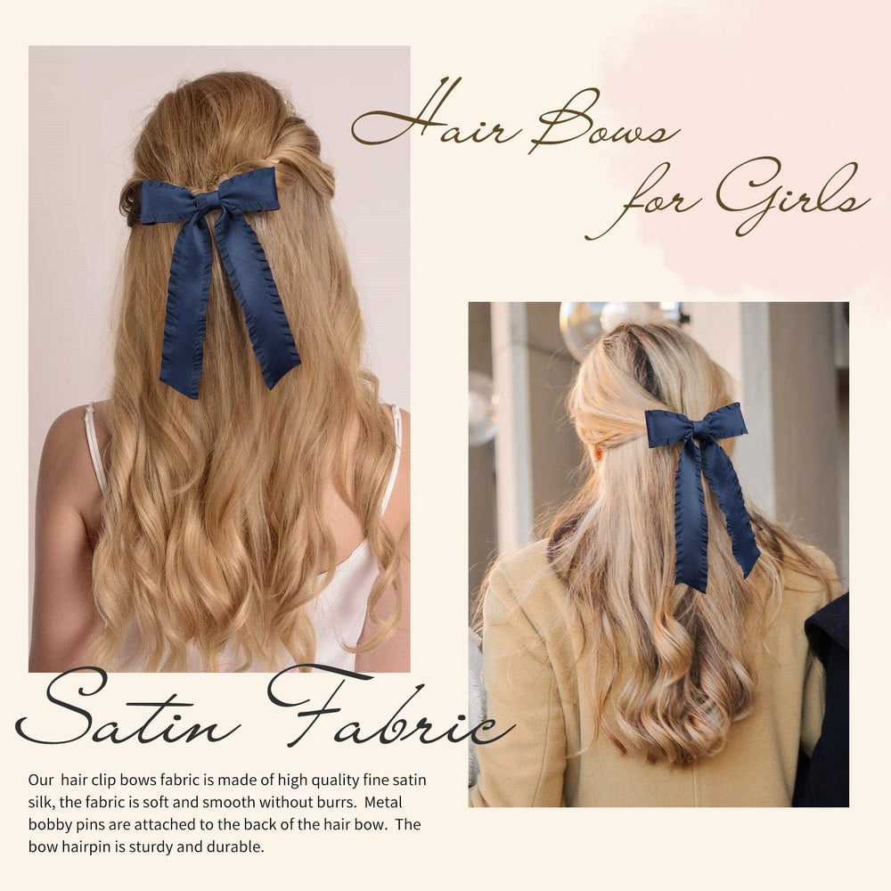VOBOBE satin bow hair accessory pairs with any dress style
