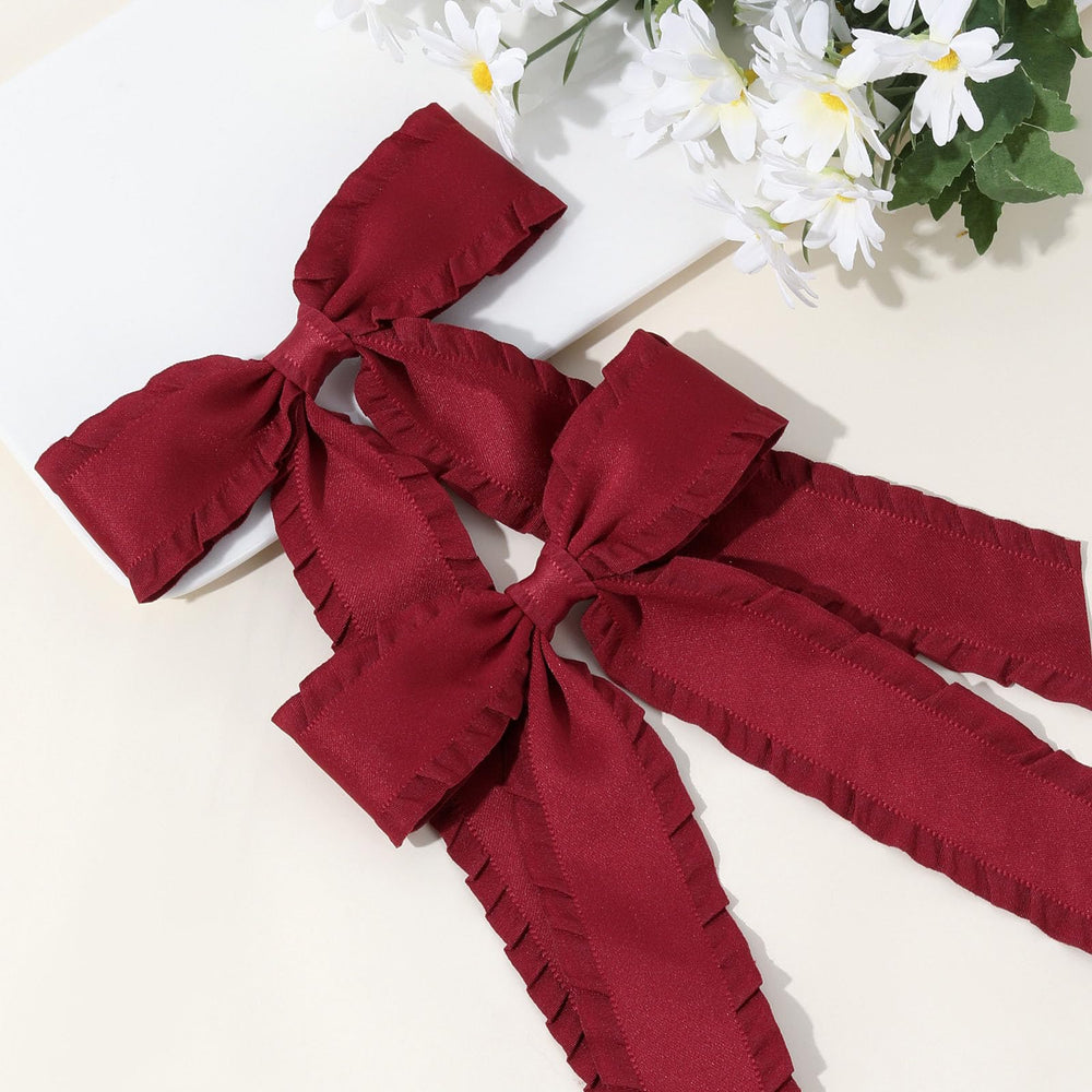 VOBOBE wearable bow on ponytail provides easy, secure styling with elegance.