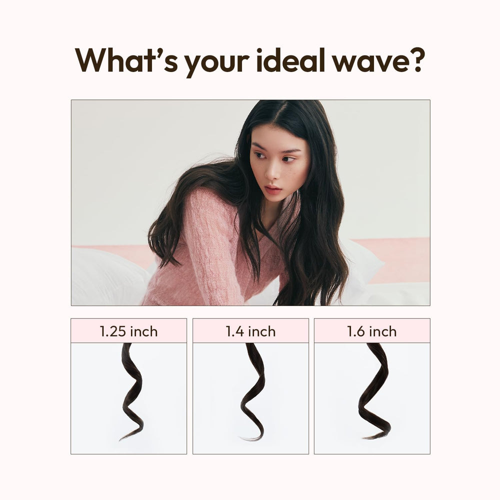 Vodana GlamWave heat settings dial demonstrates adjustable temp for versatile hair types