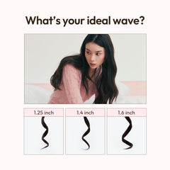 Vodana GlamWave heat settings dial demonstrates adjustable temp for versatile hair types