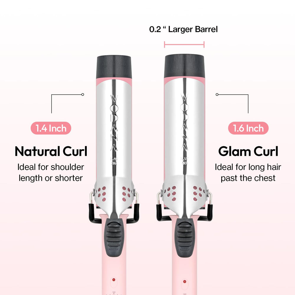 Vodana GlamWave ceramic plates provide smooth glide and hair-friendly styling