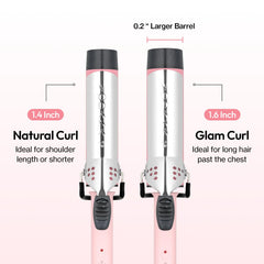 Vodana GlamWave ceramic plates provide smooth glide and hair-friendly styling