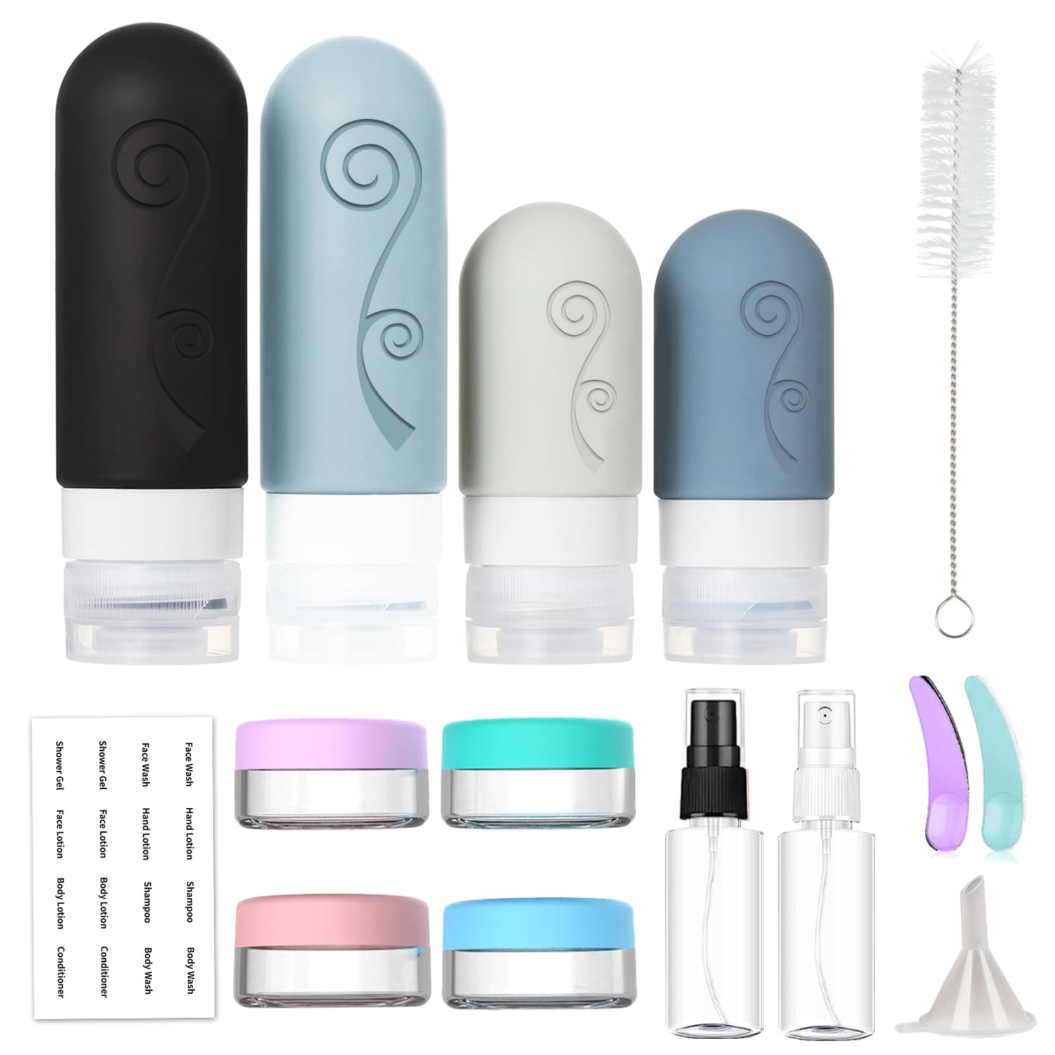 vodvob travel bottles 2oz spray bottles ready for deodorant or fragrance samples