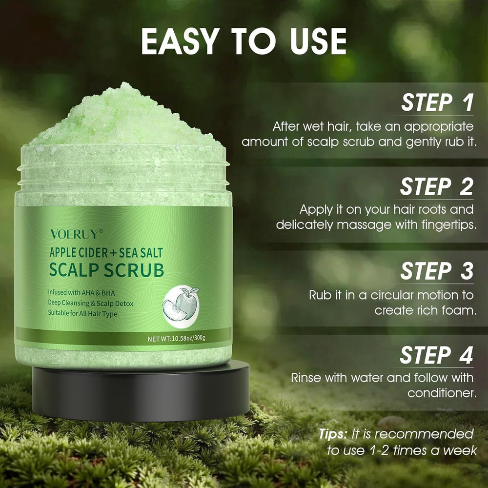 VOERUY after-use scalp appears clean and breathable.