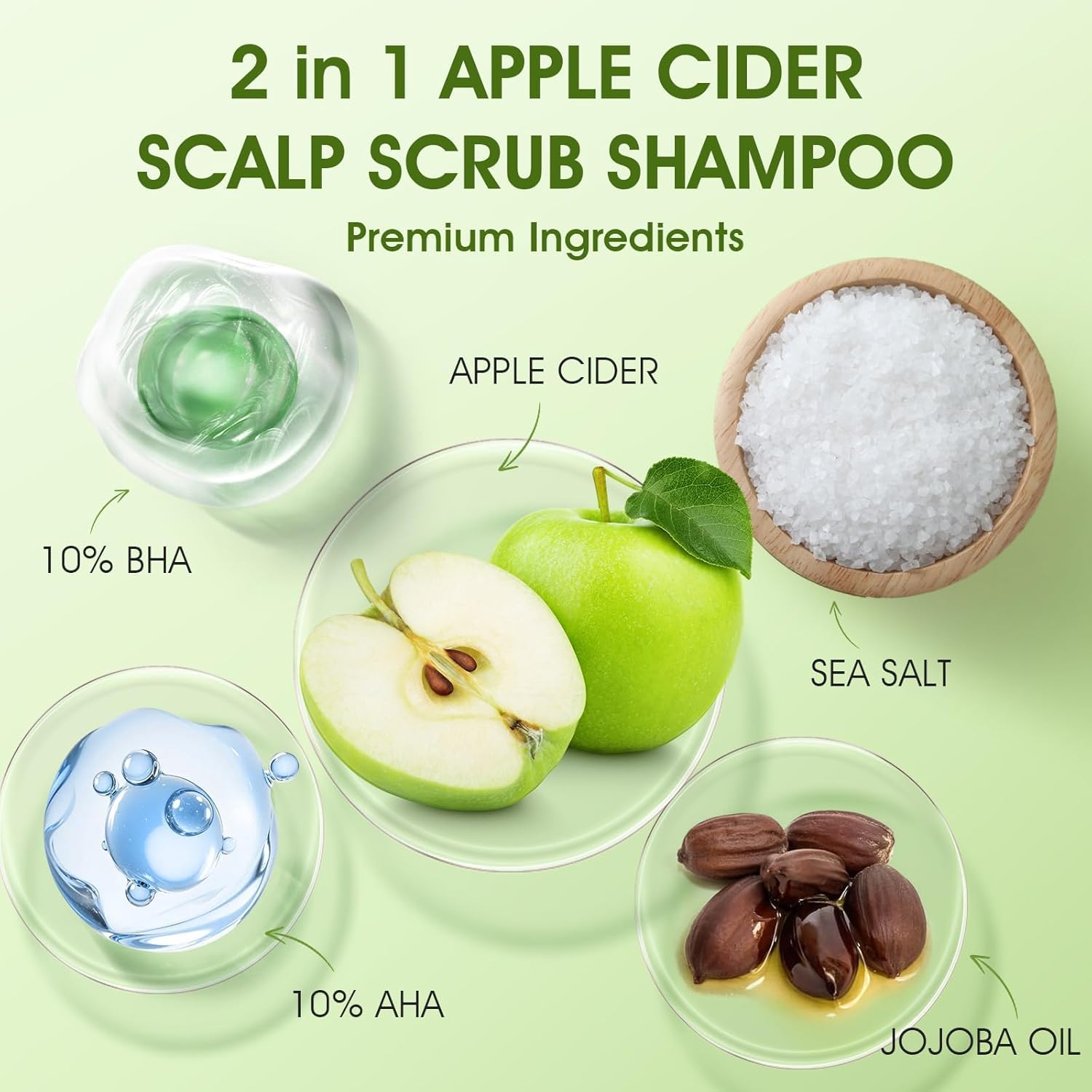 VOERUY Apple Cider Scalp Scrub close-up highlighting exfoliating texture and sea salt.