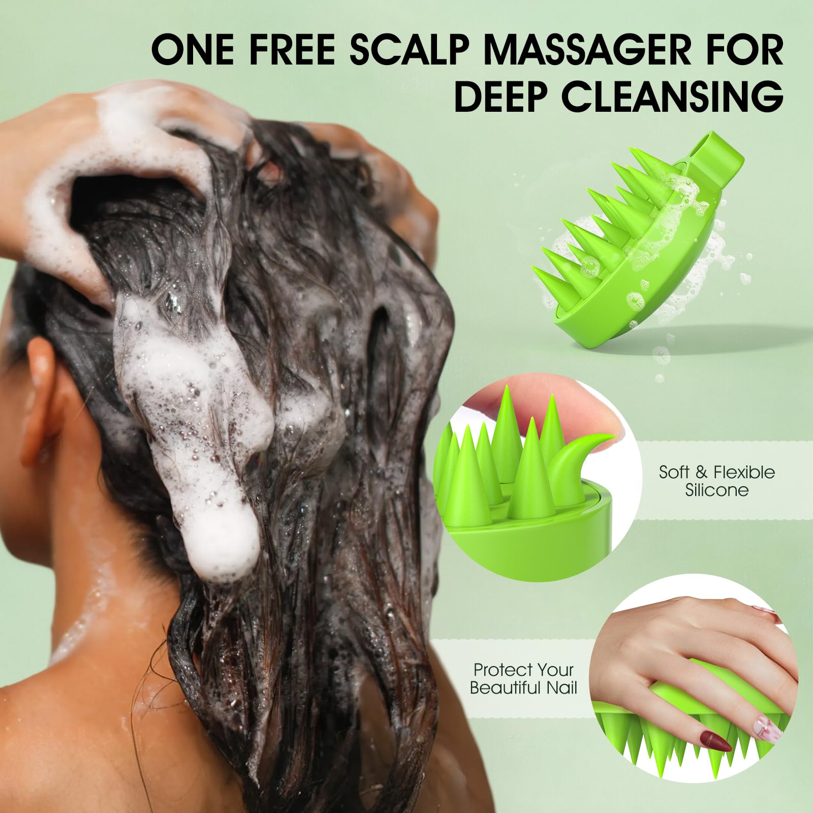 VOERUY refreshing tea tree mint scent enhances daily scalp care routine.