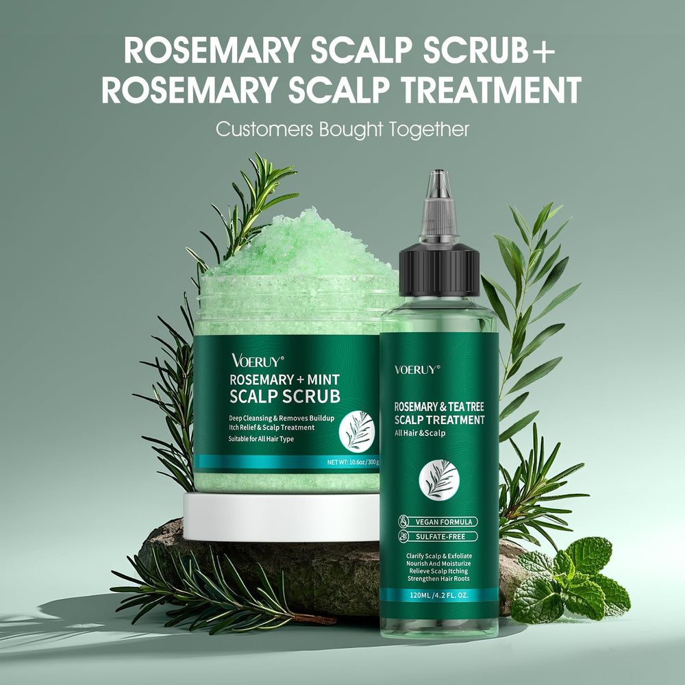 VOERUY spa-like scalp care scene suggesting luxurious at-home treatment