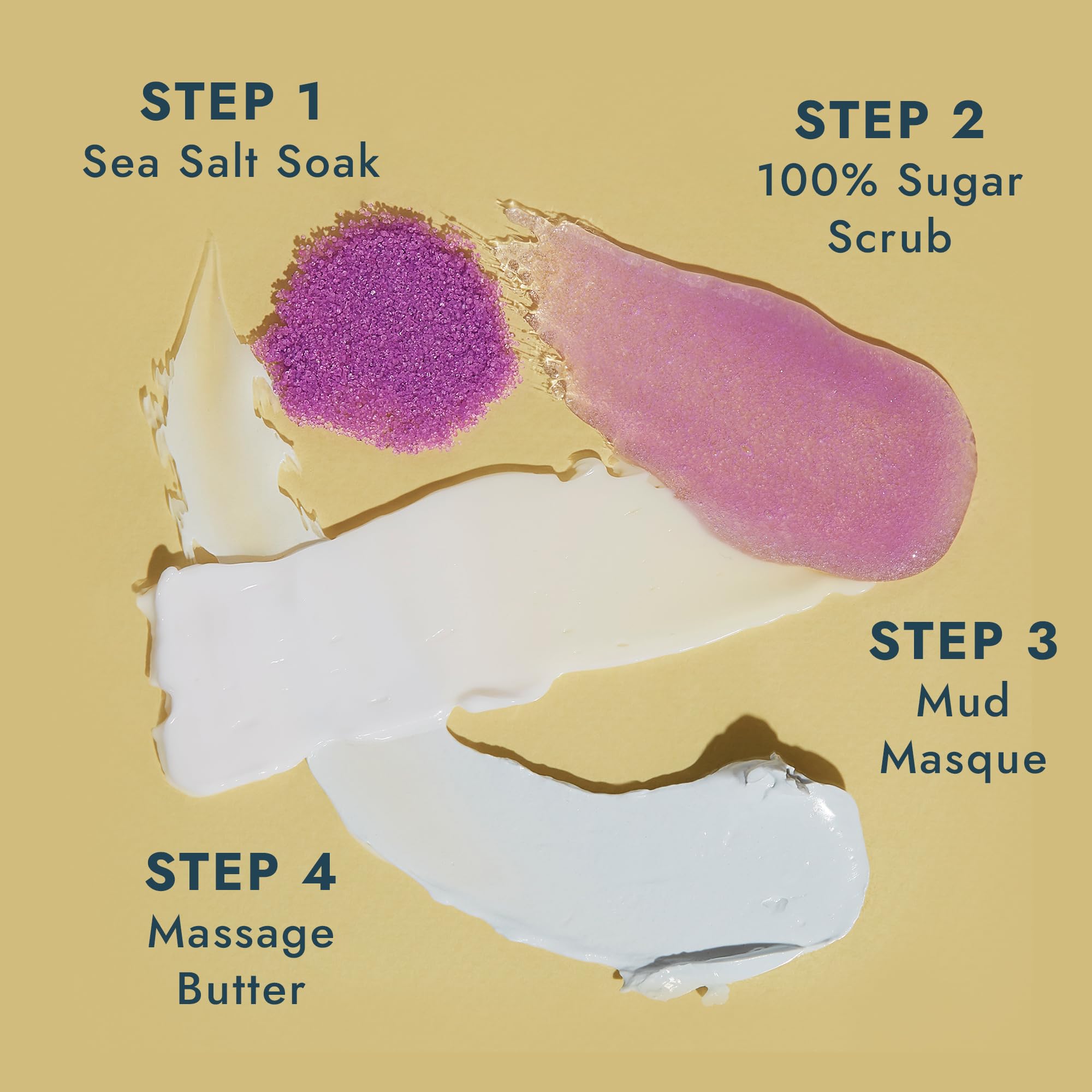 VOESH lavender mud masque cleanses pores and smooths skin.