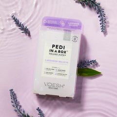 VOESH Lavender sugar scrub boosts exfoliation to soften skin.