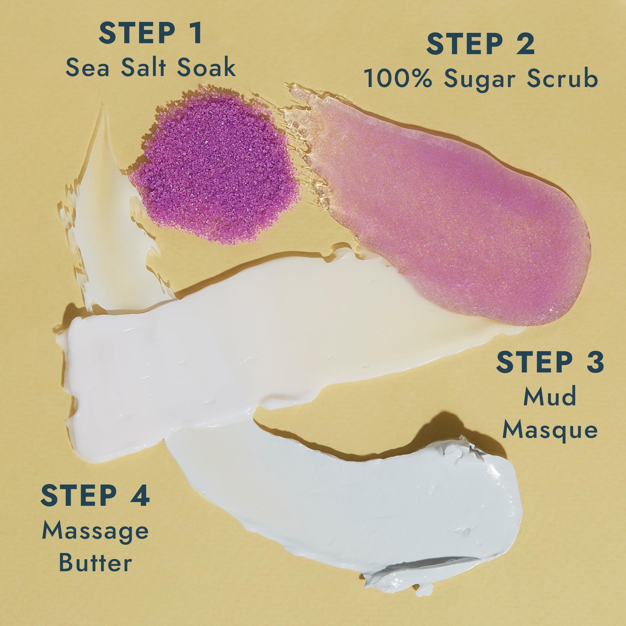 VOESH Pedi in a Box Sugar Scrub for exfoliation and smoother skin.