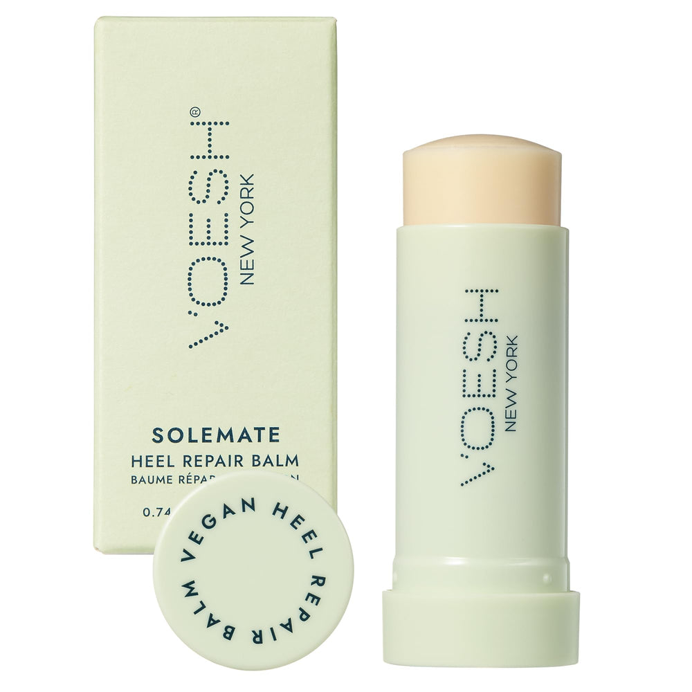 VOESH Solemate balm heel-application demonstrates deep hydration for smoother, more comfortable heels
