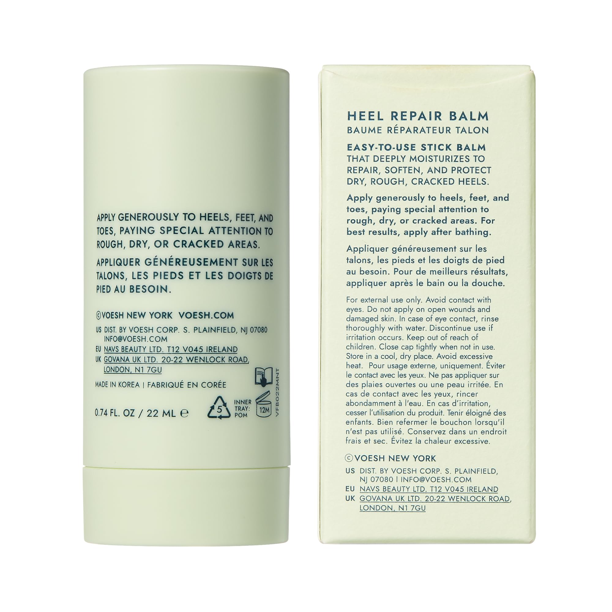 VOESH Solemate balm-stick closeup highlights portable repair for rough skin