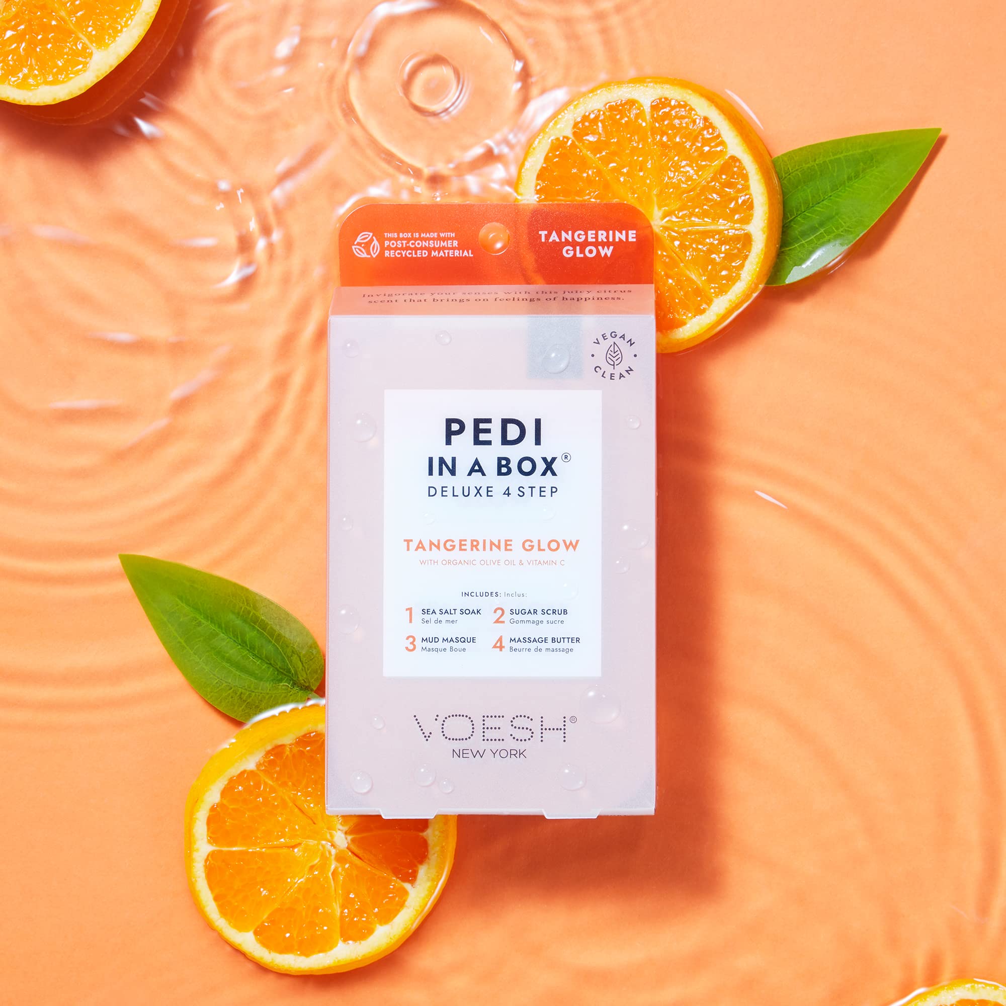 VOESH Vitamin Recharge pedicure treatment with vitamin boost.