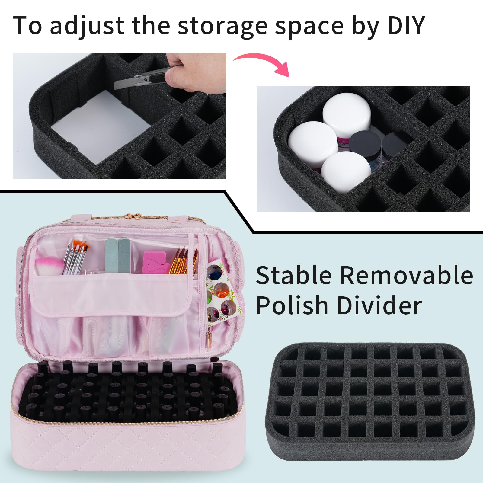 VOFIpremiAm removable dividers offer flexible, adjustable organization.