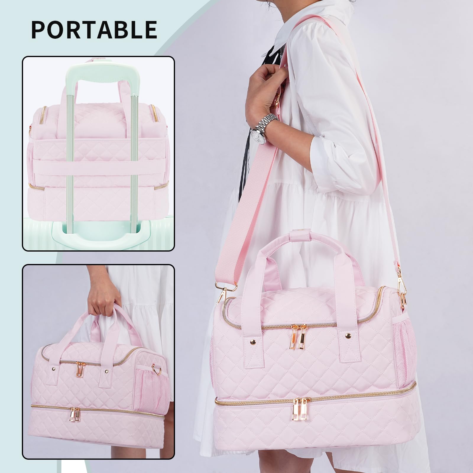 VOFIpremiAm travel-ready design with handles and strap.
