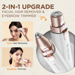 VG VOGCREST 2-in-1 eyebrow trimmer close-up for precise brow shaping
