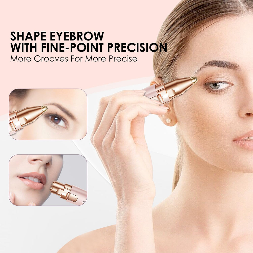VG VOGCREST Eyebrow Facial Trimmer precision closeup: safe, close removal of facial hair.