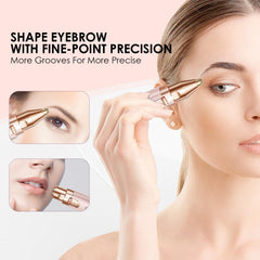 VG VOGCREST Eyebrow Facial Trimmer precision closeup: safe, close removal of facial hair.