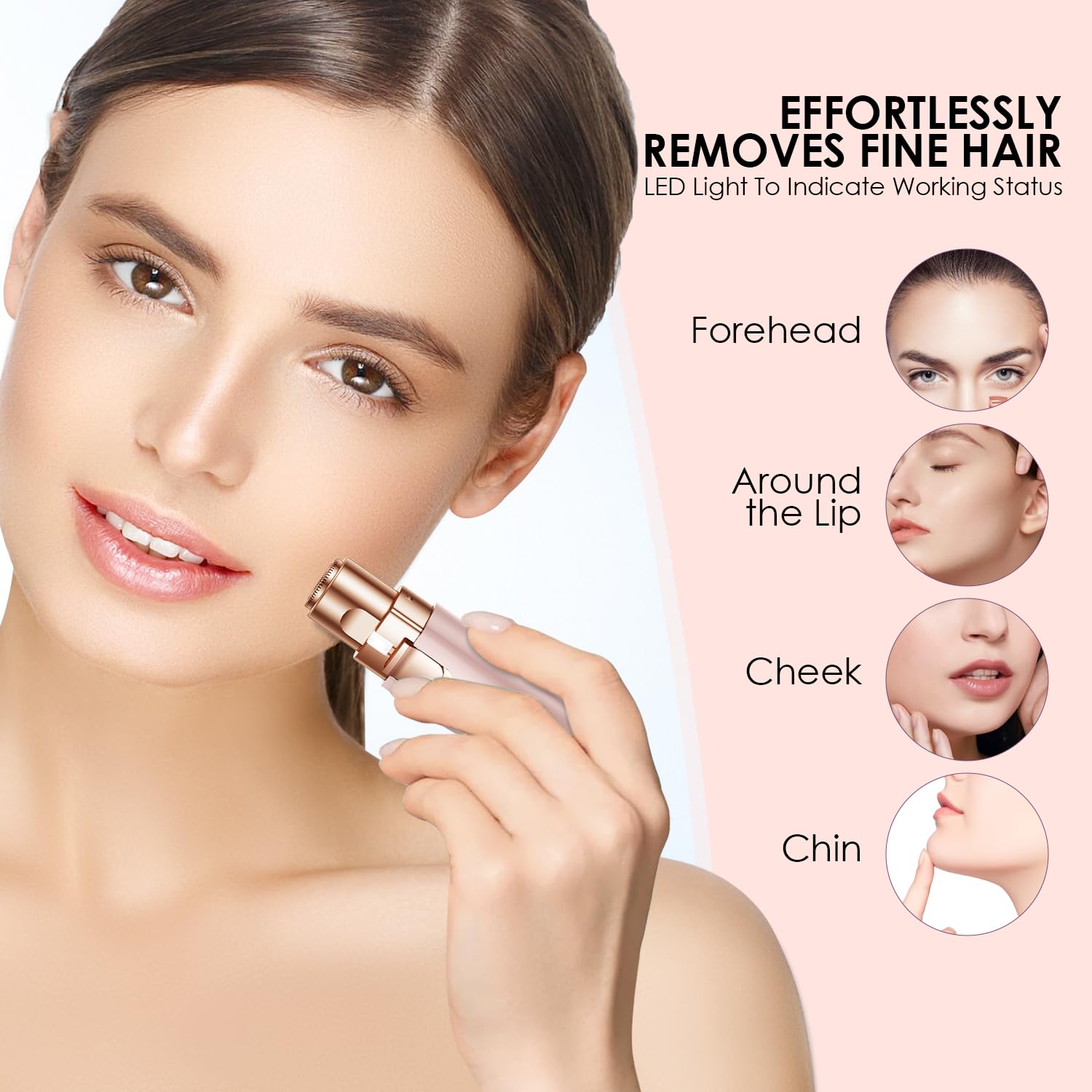 VG VOGCREST Eyebrow Facial Trimmer rechargeable: cordless convenience for home or travel.