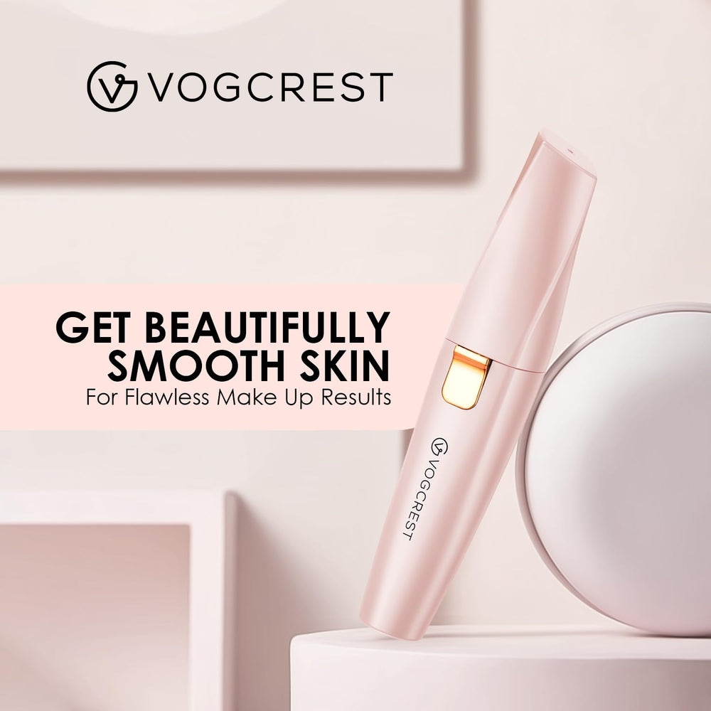 VG VOGCREST Eyebrow Facial Trimmer smooth-skin look: gentle results for a polished finish.
