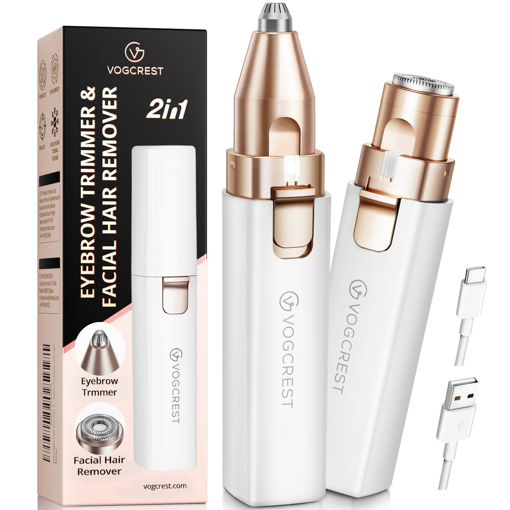 VG VOGCREST rechargeable facial hair remover front view for easy at-home grooming