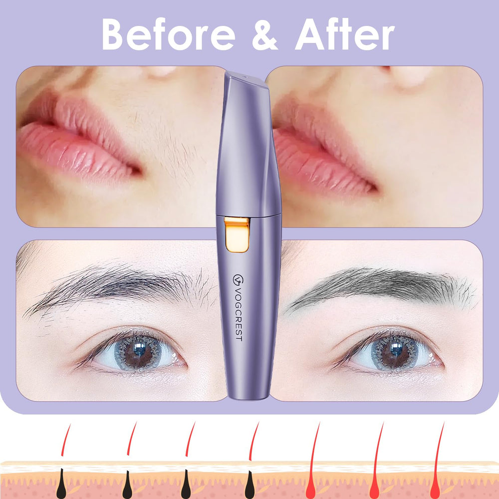 VG VOGCREST Travel-friendly facial shaver supports on-the-go grooming.