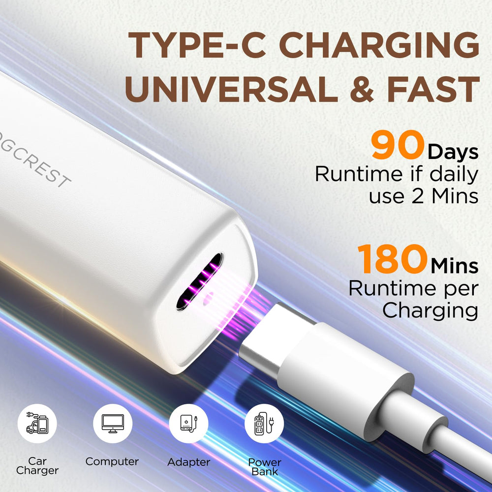 VG VOGCREST Type-C charging with LED indicators for cordless convenience