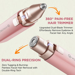 VG VOGCREST portable travel-friendly design enables on-the-go facial grooming.