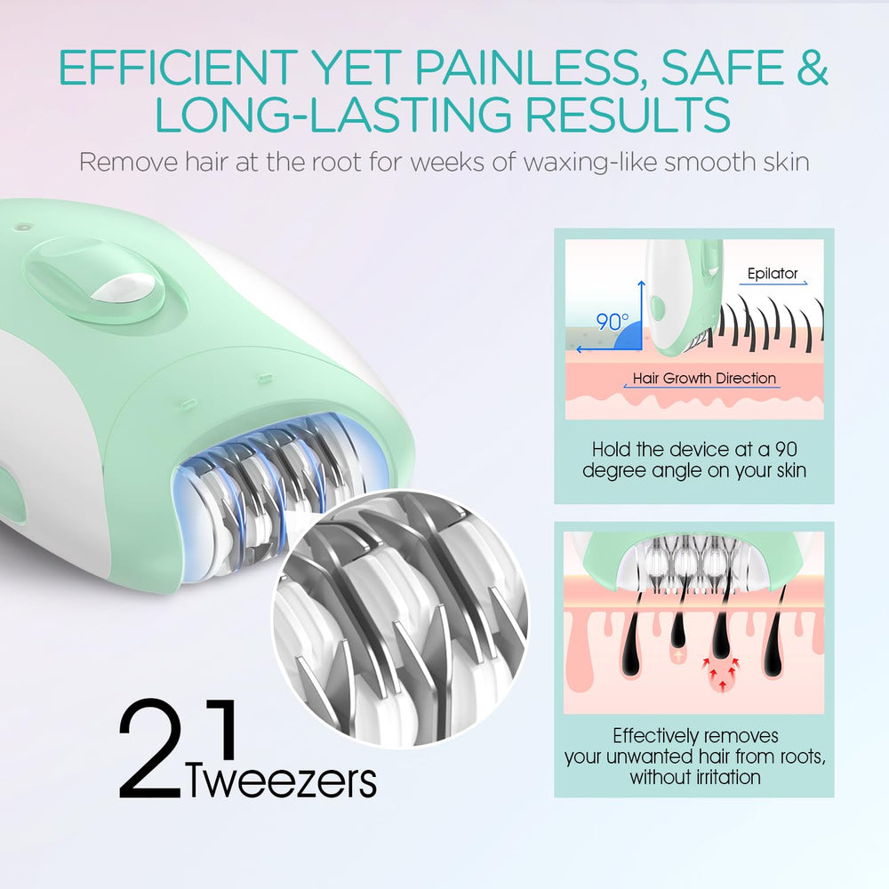 VOGOE Epilator two-speeds for customization and comfort.