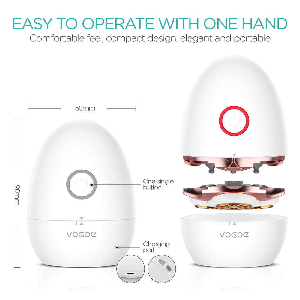 VOGOE ES300 lightweight 145g egg-shaped design fits hand.