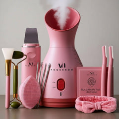 VogueNow facial steamer kit for a relaxing home spa ritual and glowing skin prep.