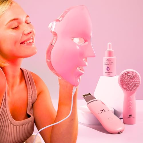 VogueNow Ultrasonic Scrubber white-handle demonstrates deeper cleansing.