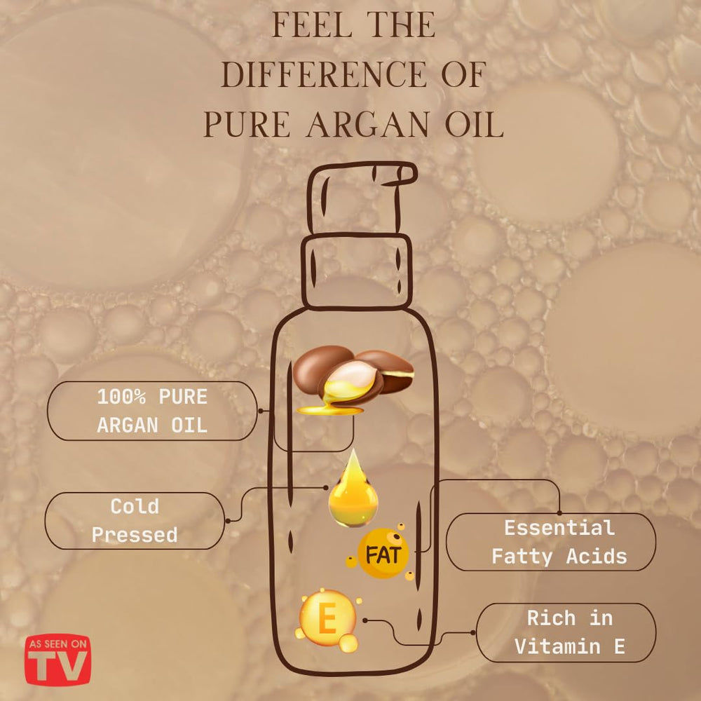 VoilaVe Argan Oil dropper enables easy facial and hair application