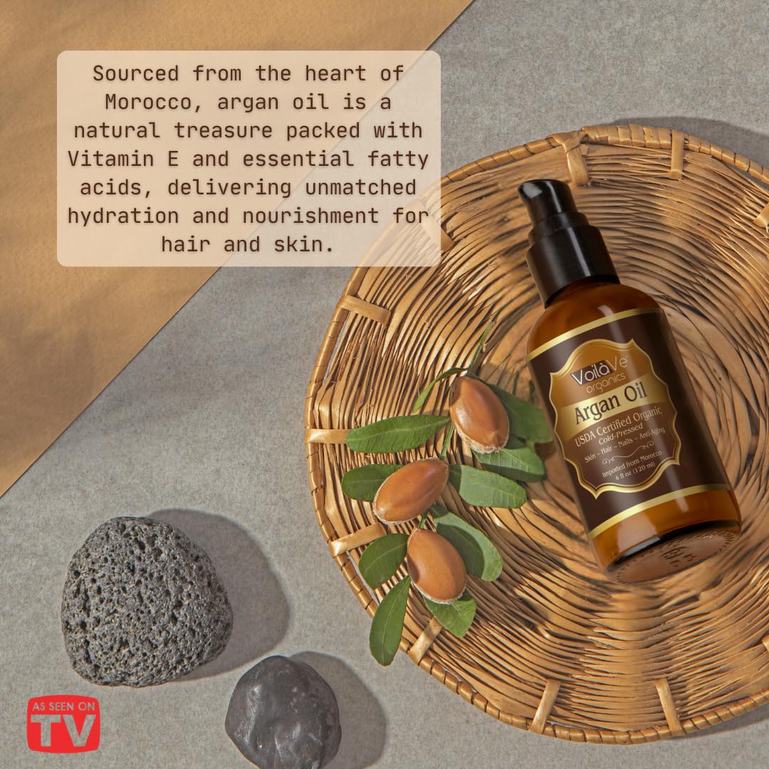 VoilaVe Argan Oil nourishes nails and cuticles for stronger hands