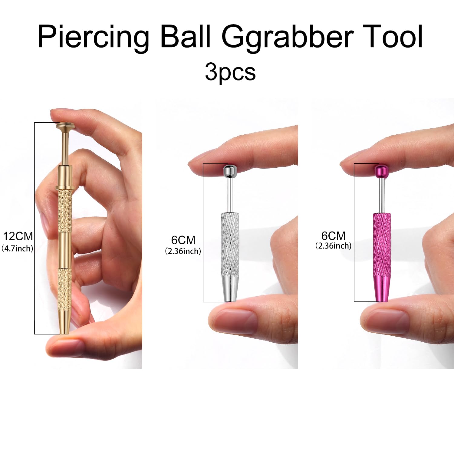 VOJO grabber clamps and screw holders simplify ear, nose, and lip jewelry changes.
