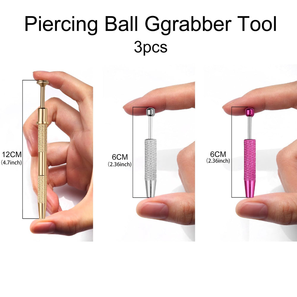 VOJO grabber clamps and screw holders simplify ear, nose, and lip jewelry changes.