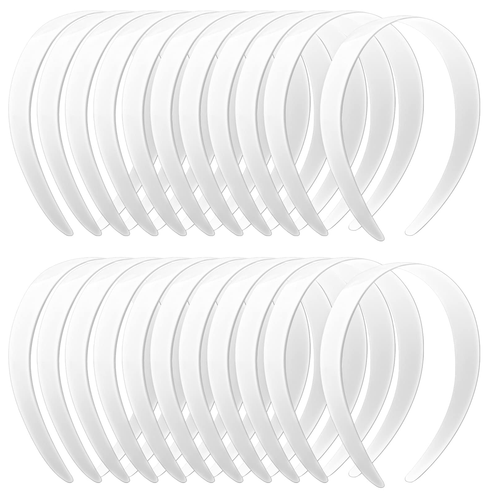 VOKOY headbands 24-pack white pack shot highlights daily wear and easy styling