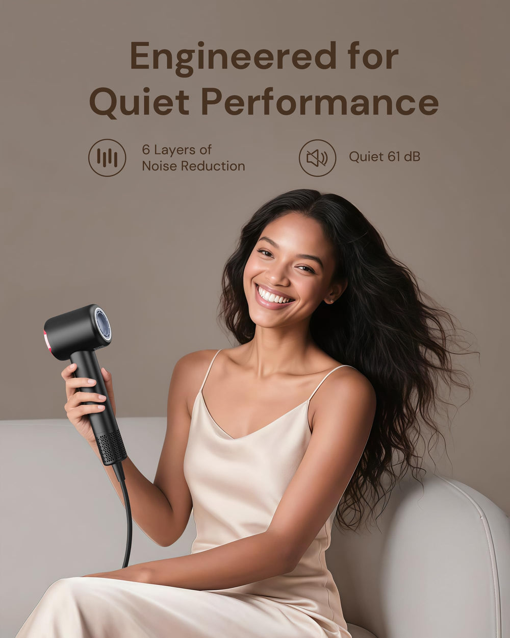 Volgtia hair dryer lightweight design for easy handling